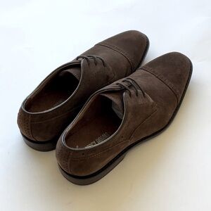 Stacy Adams Brown Oxford Shoes with Polished Leather and Closed Lacing size 9